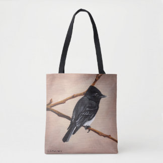 Phoebe op bruine tote bag
