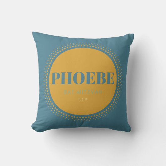 Phoebe's Bat Mitzvah Pillow Kussen (Voorkant)