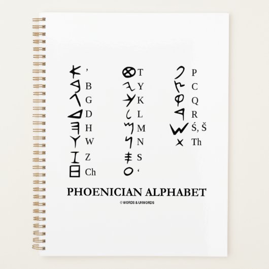 Phoenicien Alphabet Linguistique Cryptographie (Devant)