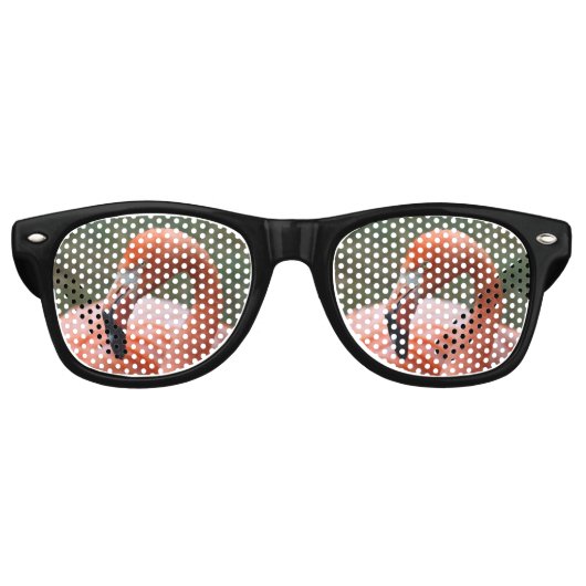 Phoenicopterus ruber retro zonnebril (Voorkant)