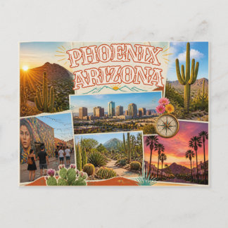 Phoenix Arizona Ansichtkaart Feestdagenkaart