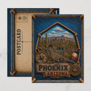 Phoenix Arizona Ansichtkaart Vintage Reis Briefkaart