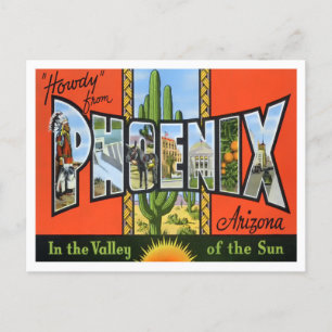 Phoenix, Arizona  Big Letters Briefkaart