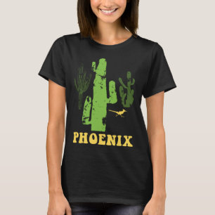 Phoenix Arizona Desert Cactus Roadrunner Scène T-shirt