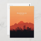 Phoenix Arizona: Desert Sunset Briefkaart (Voorkant / Achterkant)