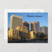 Phoenix, Arizona Downtown Briefkaart (Voorkant / Achterkant)