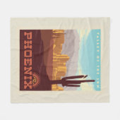 Phoenix, Arizona Fleece Deken (Voorkant (Horizontaal))