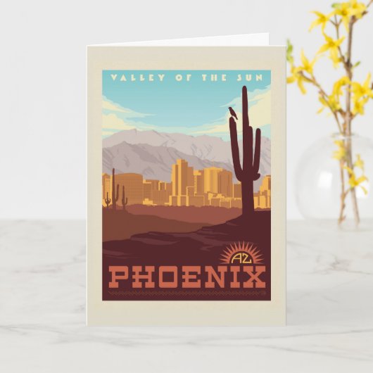 Phoenix, Arizona Kaart (Gele Bloem)