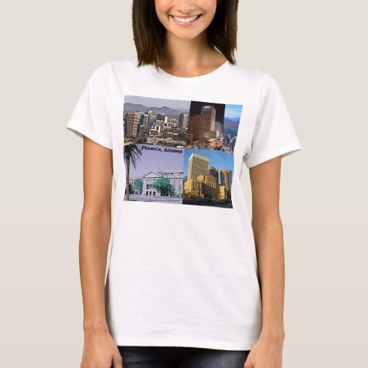 Phoenix Arizona Montage T-shirt (Voorkant)