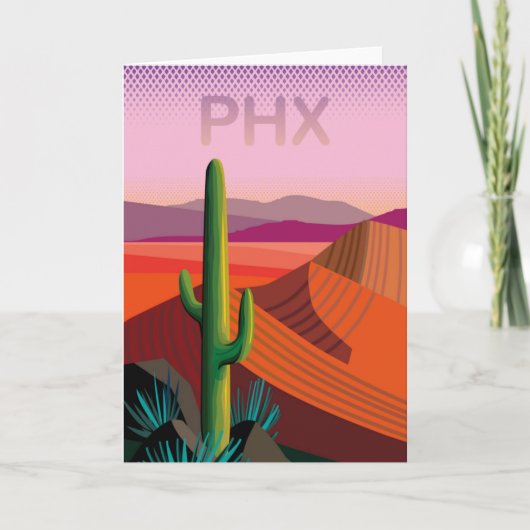 Phoenix Arizona | Poster van de Reis Kaart (Voorkant)