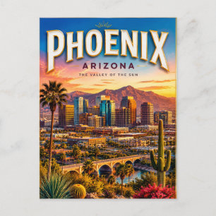 Phoenix Arizona Reis Herinneringen Briefkaart