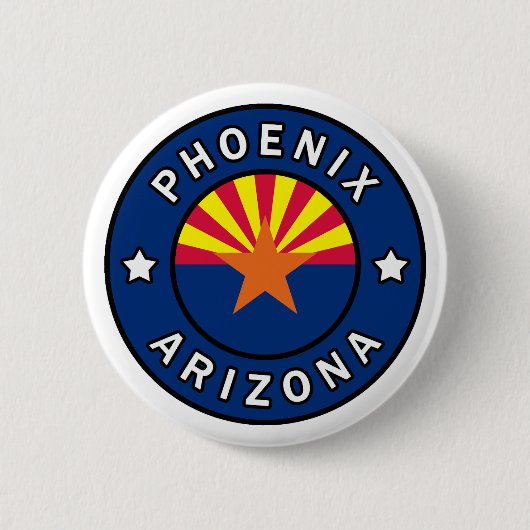 Phoenix Arizona Ronde Button 5,7 Cm (Voorkant)