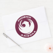 Phoenix, Arizona Ronde Sticker (Envelop)