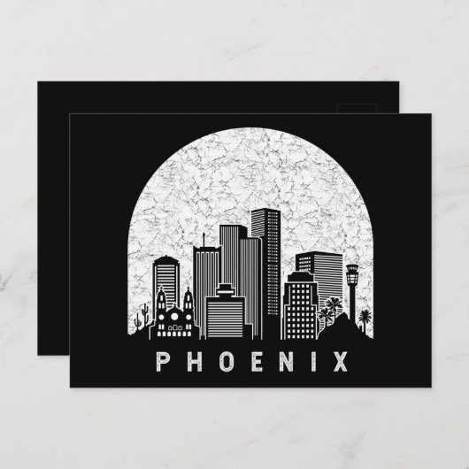 Phoenix Arizona Skyline Briefkaart (Voorkant / Achterkant)