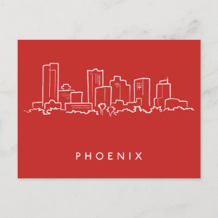 Phoenix Arizona Skyline Briefkaart