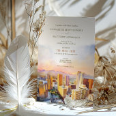 Phoenix Arizona Skyline Destination Wedding Kaart