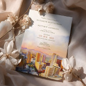 Phoenix Arizona Skyline Destination Wedding Kaart