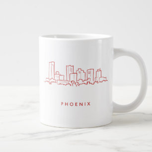 Phoenix Arizona Skyline Extra Grote Beker