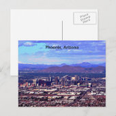 Phoenix Arizona Skyline overdag Briefkaart (Voorkant / Achterkant)