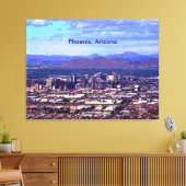 Phoenix Arizona Skyline overdag Canvas Afdruk (Insitu (Woonkamer))