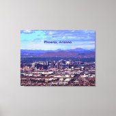 Phoenix Arizona Skyline overdag Canvas Afdruk (Voorkant)