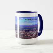 Phoenix Arizona Skyline overdag Mok (Voorkant rechts)