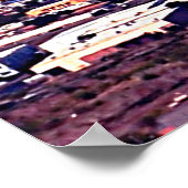 Phoenix Arizona Skyline overdag Poster (Hoek)