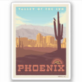 Phoenix, Arizona Sticker (Voorkant)