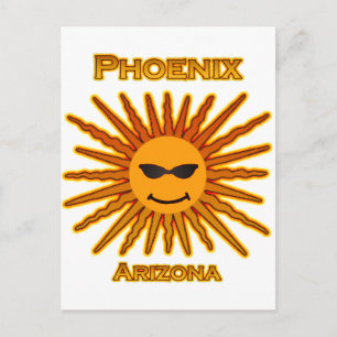 Phoenix Arizona Sun Logo Briefkaart