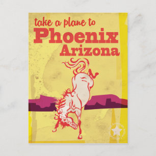 Phoenix, Arizona USA Vintage Reisposter Briefkaart