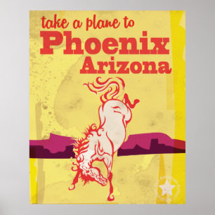 Phoenix, Arizona USA Vintage Reisposter Poster