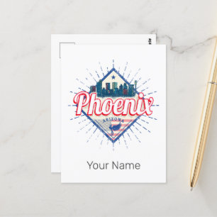 Phoenix Arizona Verenigde Staten Skyline  Verenigd Briefkaart
