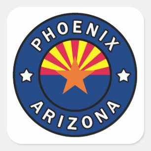 Phoenix Arizona Vierkante Sticker