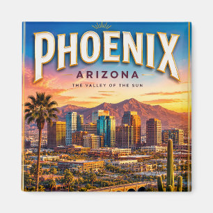 Phoenix Arizona Woestijn Reis Souvenir Magneet