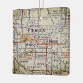 Phoenix AZ Map Keramisch Ornament (Links)