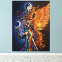 Phoenix Balance Spiritueel Canvas Kunst