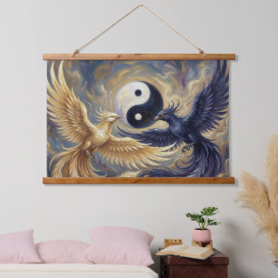 Phoenix Balance Spirituele Wandtapijt Hangend Wandkleed