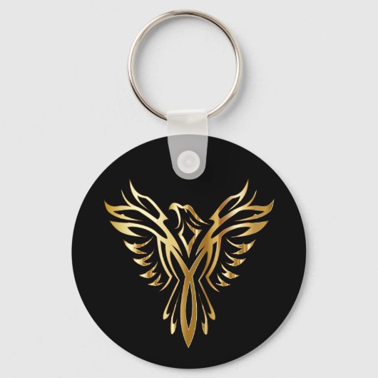 Phoenix Basic Button Sleutelhanger (Voorkant)