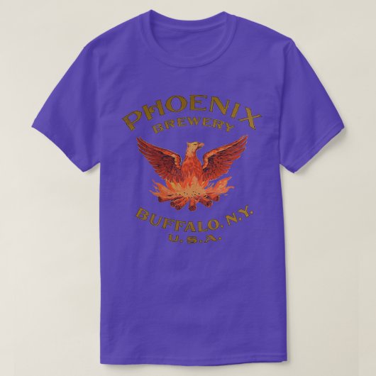 Phoenix Beer Phoenix Brewery Buffalo New Y T-shirt (Design voorkant)