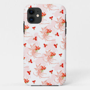 Phoenix Bird and Phoenix Flower Seamless Pattern iPhone 11 Hoesje
