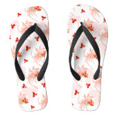Phoenix Bird and Phoenix Flower Seamless Pattern Teenslippers (Voetbed)