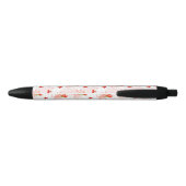 Phoenix Bird and Phoenix Flower Seamless Pattern Zwarte Inkt Pen (Achterkant)