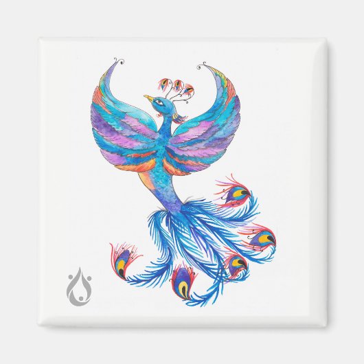 Phoenix Bird Art - Voyager Magnet (Devant)
