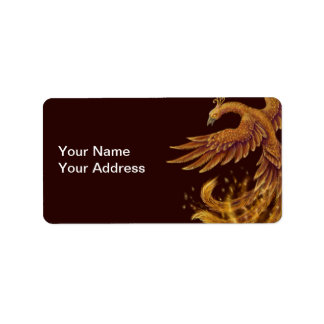 Phoenix Bird Label