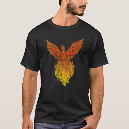 Phoenix Bird Mystical Creature Mythology T-shirt (Voorkant)