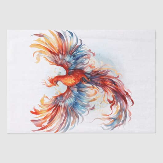Phoenix Bird Mythologie Tissuepapier (Voorkant)