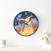 Phoenix Bird RISE BOVEN JE TROUBLES Grote Klok (Huis)