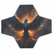 Phoenix Bird Rising avec flammes (Plat)