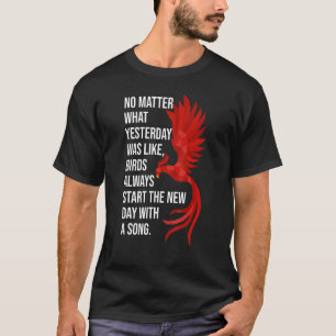 Phoenix Bird Watching Inspirerend Quote Polygone T-shirt