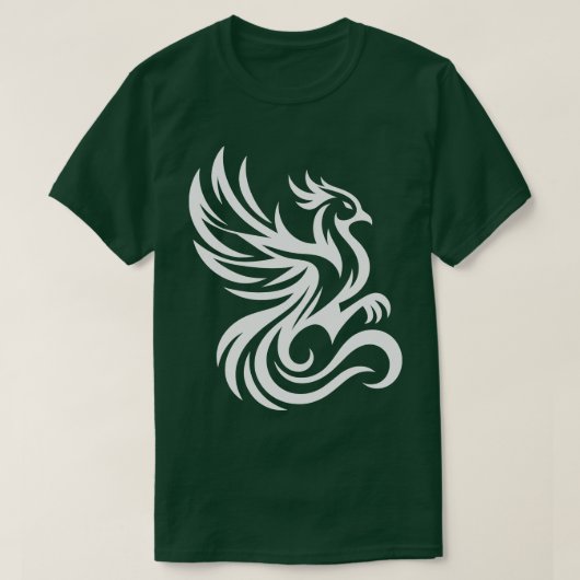 Phoenix Bird wit T-shirt (Design voorkant)